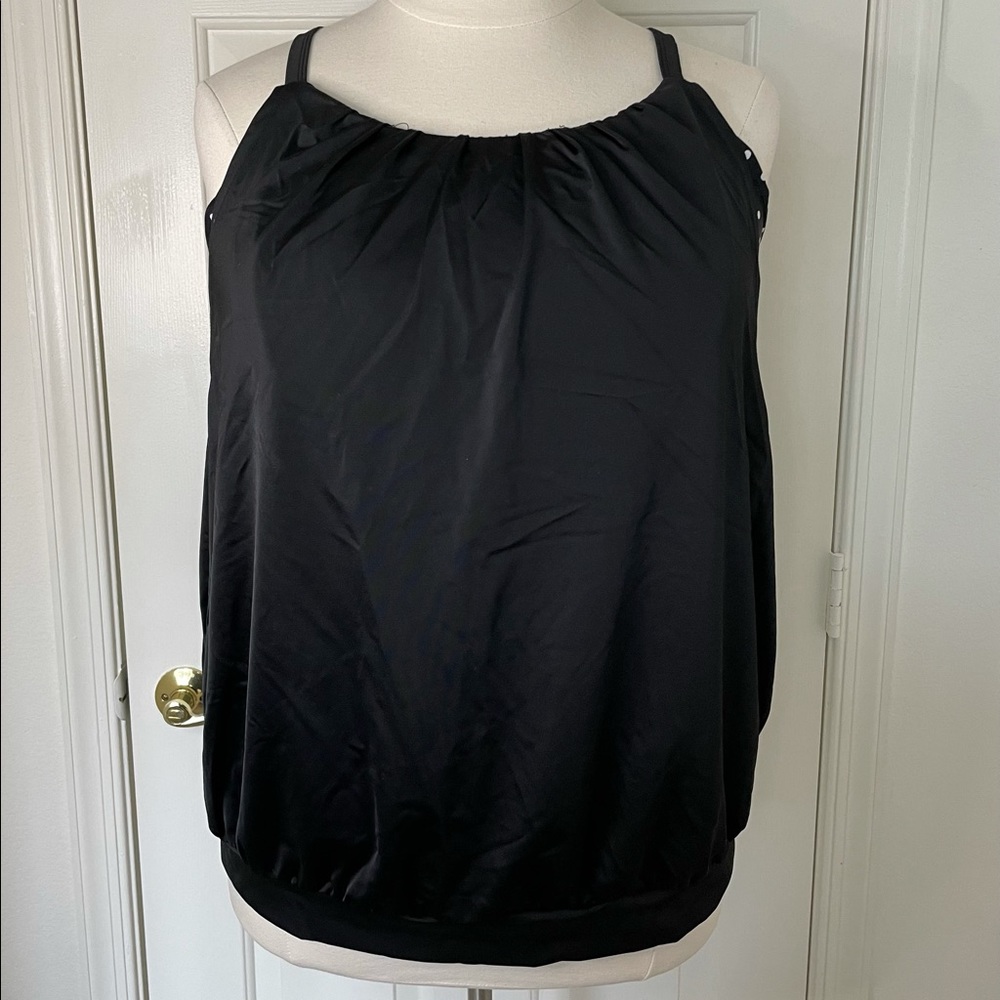 Lane Bryant Cacique Blouson Style Swim Top
